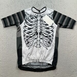Love The Pain Cycling Jersey Women Medium Skeleton full zip NWT SIKLAST